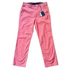 NWT Crown & Ivy Motion Flex Red Poppy Chino Pants 34X32